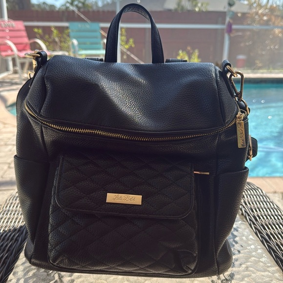 Luli Bebe Vegan Leather Mini Diaper Backpack - Picture 1 of 8
